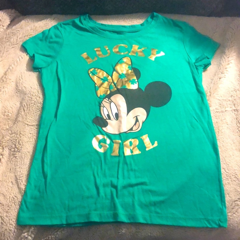 🎉4 for $20 Girls Minnie Mouse Tee, size Large (10/12)